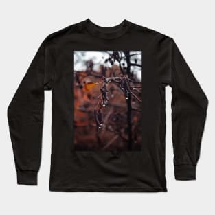 Drops or rain of an autumn day in the woods Long Sleeve T-Shirt